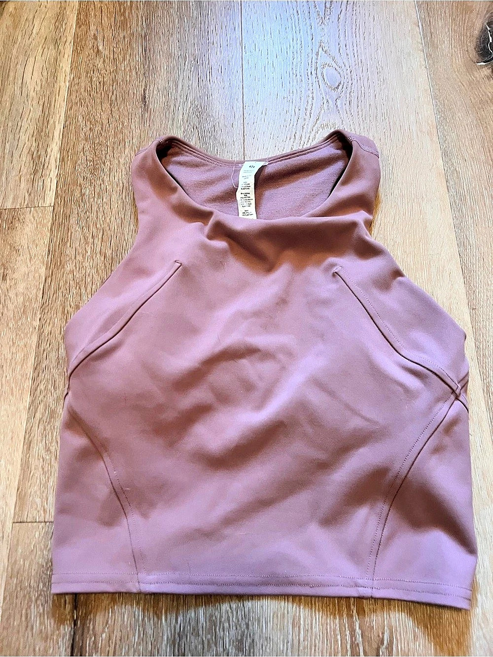 lululemon Wunder Train Cropped Tank Top Athletic Pink Size 4